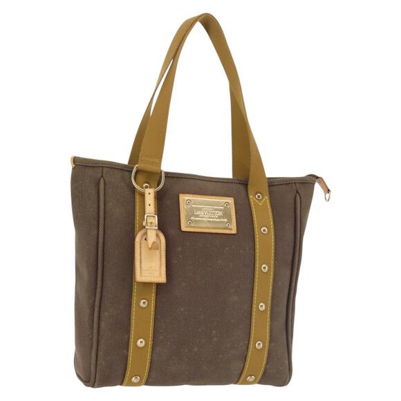 LOUIS VUITTON Antigua Cabas MM Tote Bag Brown M40086 - Picture 1 of 13